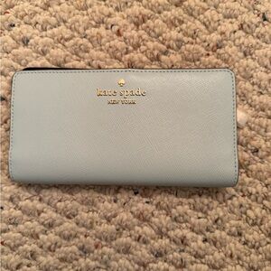 NWT Kate Spade Madison Blue Glow Large Leather Bifold Wallet - style K1366